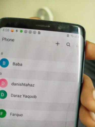 samsung galaxy s9 10/9.7 condition Sim lock with crake and minor shadw
