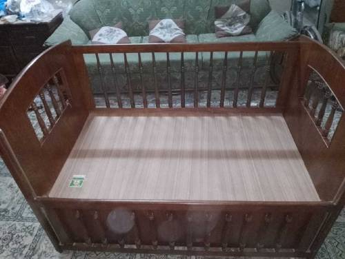 WOODEN BABY COT