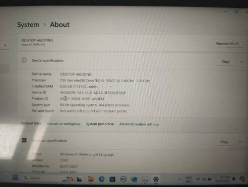 Dell laptop- Inspiron 14 5000 2-in-1 with box