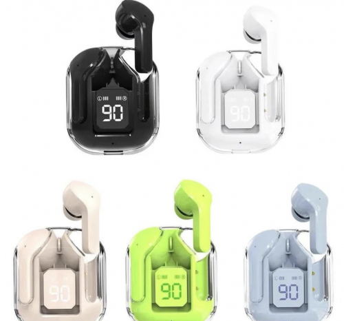 •  Material: ABS•  Model: Wireless Earbuds•  Product Features: Transpa