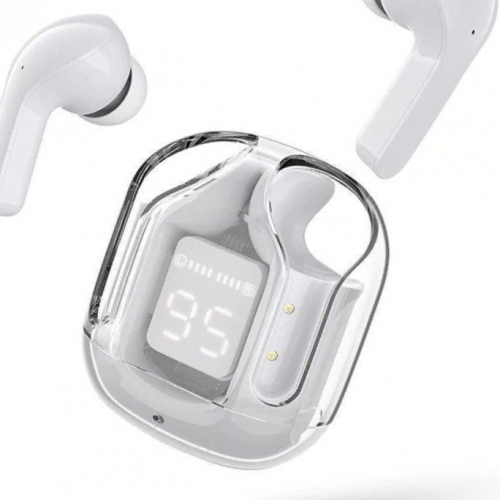 •  Material: ABS•  Model: Wireless Earbuds•  Product Features: Transpa