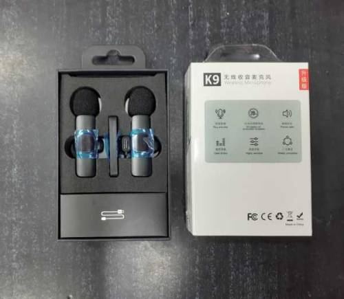 K9 Wireless 2 in 1 Dual Plug And Play Type-C/Lightning Microphone