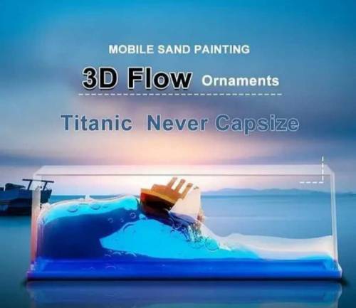 Cruise ship fluid drift bottle desktop ornament titanic Creative ship