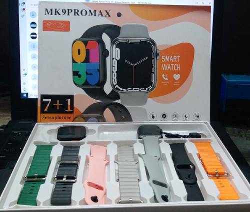 Mk9 Pro max smart watch with 7+1 strapes