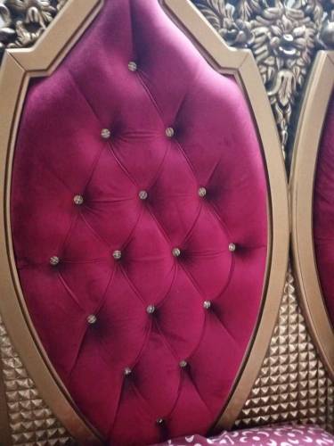 antique color luxury bed set...bed ,side tables, dressing
