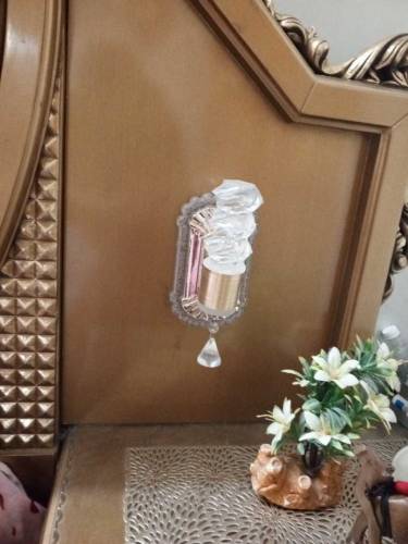 antique color luxury bed set...bed ,side tables, dressing
