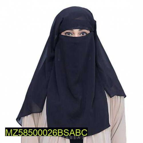 soft chiffon plain women's niqab