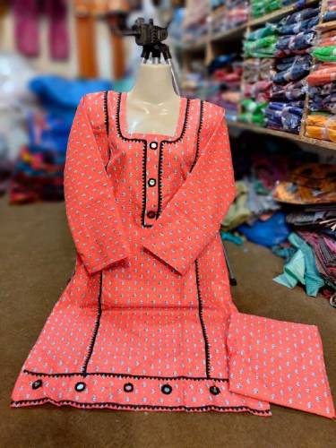 2pcs stitched kurties