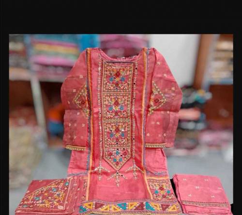 3 pcs Stitched woman's Embroidered