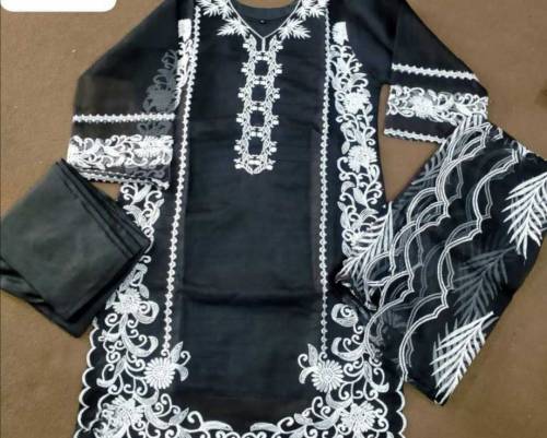 3 pcs Stitched woman's Embroidered