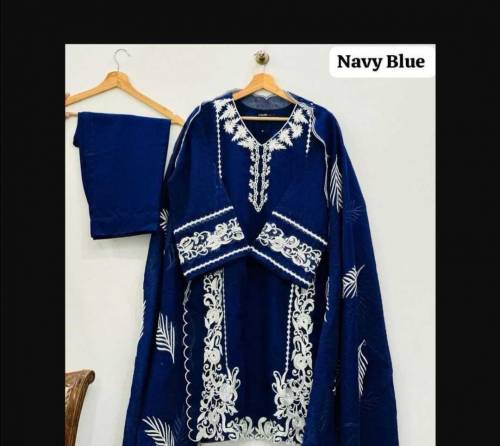 3 pcs Stitched woman's Embroidered