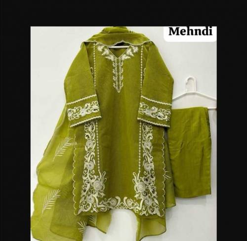 3 pcs Stitched woman's Embroidered