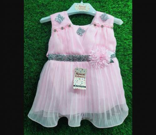 2 pcs girls stitched embroidered 