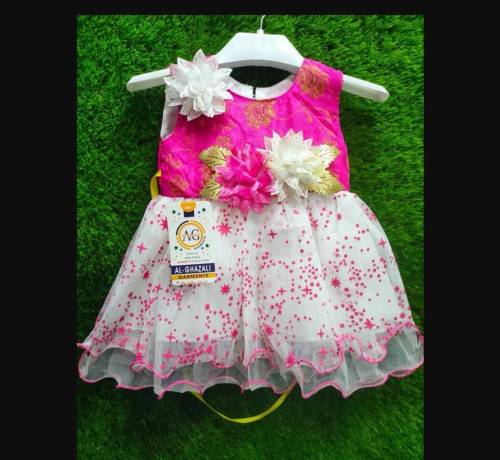 2 pcs girls stitched embroidered 