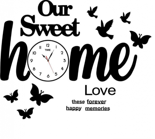 3D wooden wall clock -DIY home style decor 
