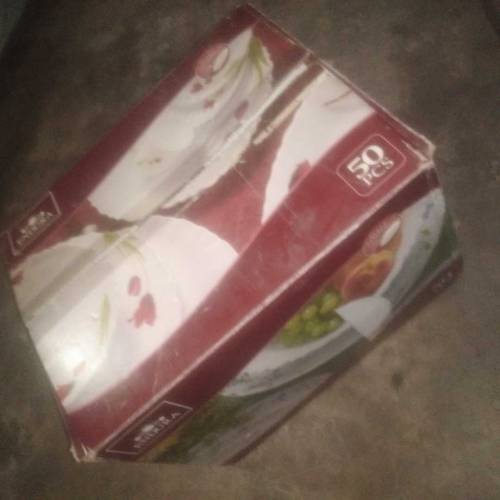 crystal dish set pthar dinner set urgent for sale