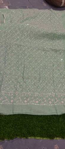 Applique hand work with beads 