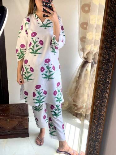 2Pc flower prints dress💃