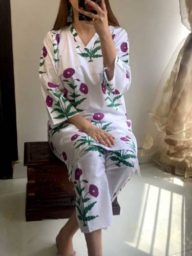 2Pc flower prints dress💃