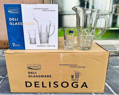 DeliSoga Mug with Glass With 6PCs set