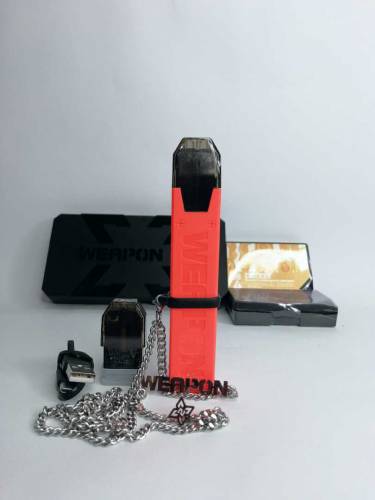 Weapon x2 Pod | 2 Refillable Coils | Chain Neck Lanyard | Rechargeable