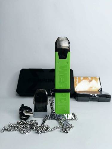 Weapon x2 Pod | 2 Refillable Coils | Chain Neck Lanyard | Rechargeable