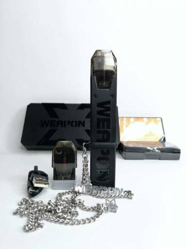 Weapon x2 Pod | 2 Refillable Coils | Chain Neck Lanyard | Rechargeable