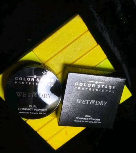 color stage professional wet and dry dual compact powder 