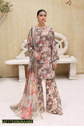 women 3 piece unstiched 