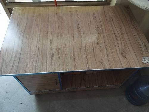 Two Office table+ chairs+ medicine dispensary rack+ cupboard 