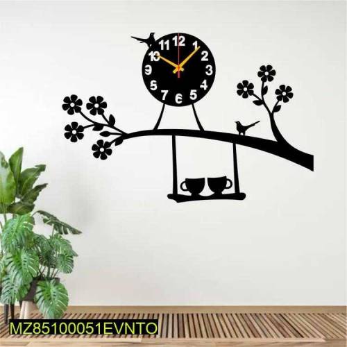 Hanging cup on wal-clock design 
