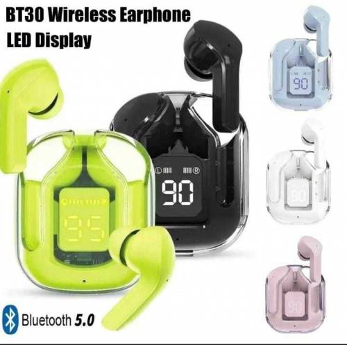 EARBUDS AIR 31 AIRPODS WIRELESS EARBUDS WITH CRYSTAL TRANSPARENT CASE