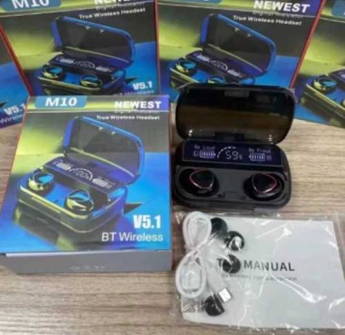 M10 Earbuds TWS Wireless Bluetooth Airpods_ Noise Reduction Earphones 
