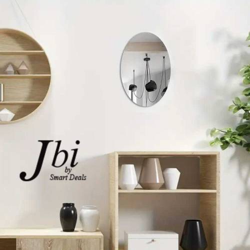 acrylic oval mirror wall sticker 