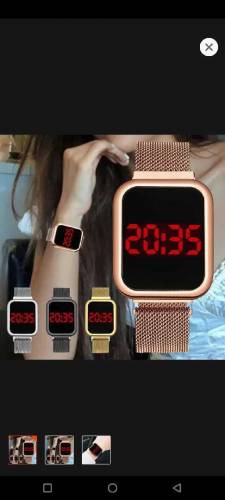Men Fashion Digital Rectangle Watch Led Watch
