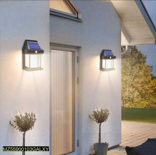 Solar Motion Sensor Outdoor Wall Light