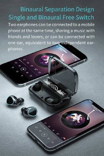 M10 earbuds and Power bank