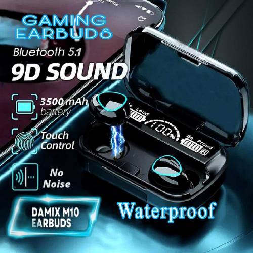 M10 earbuds and Power bank
