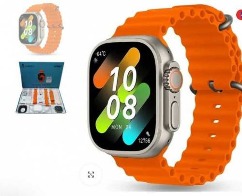 CROWN i60 Ultra 2, 7 straps watch with earbuds New Addition for Smart 