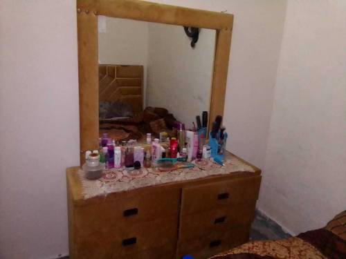 King size bed with 2 side tables and dressing for sale