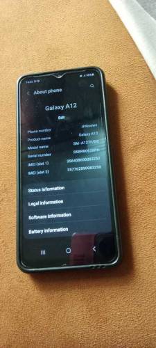 samsung A12 dual sin pta aproove 10/10 betry timing owsome only set ch