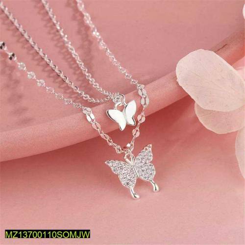 Silver plated beautiful necelase