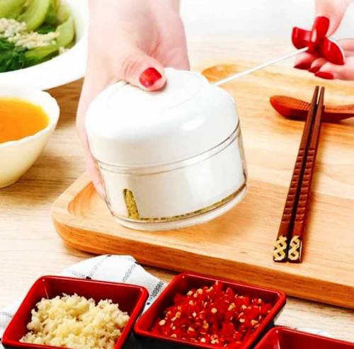 Mini Powerful Meat Grinder Hand-power Food Chopper Mincer Mixer Blende
