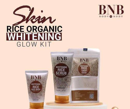 whitening rice glowing facial kit 