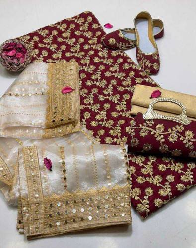 5pc fancy unstitch suit