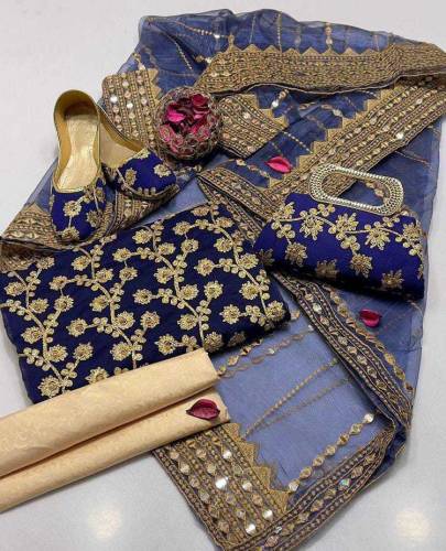 5pc fancy unstitch suit