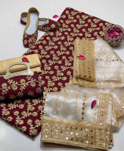 5pc fancy unstitch suit