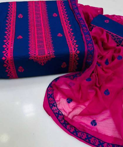 luxury Dresses stuff cotton Embroidery 