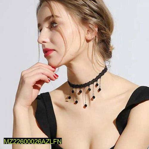 1 PCs elegant black lace choker 