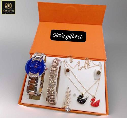 HI QUALITY DK GIRLS STONE JEWELRY WATCH BRASS METEL CHIN